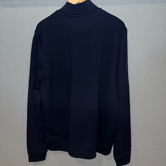 TED BAKER London 1/4 Zip Pull-Over Sweater Jacket  - NWOT Size 6 = US 2XL - Navy - Picture 5 of 5